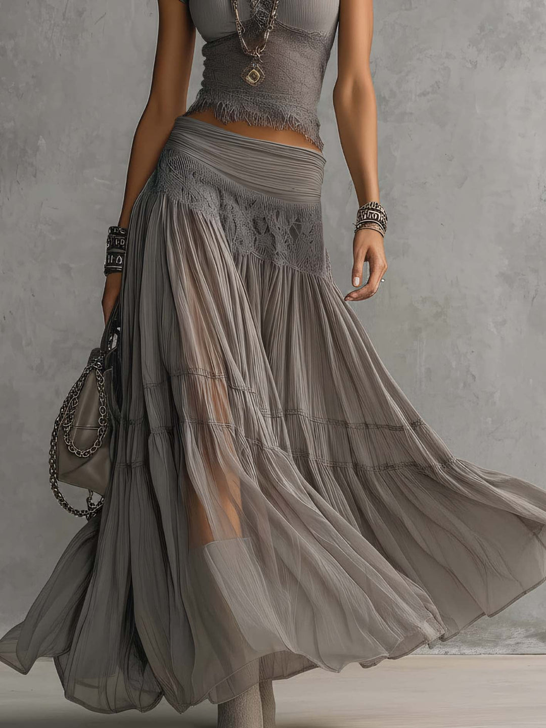 Elena Krajková | Maxi Sukně Set