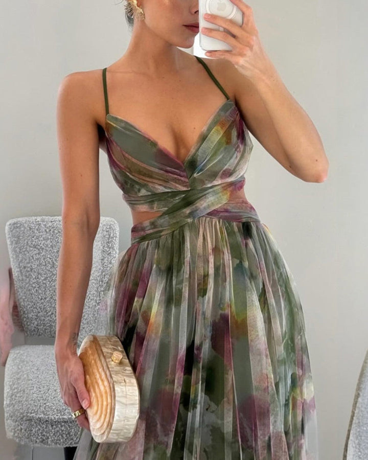 La Fiora™ | Maxi Šaty s Květinovou Elegancí