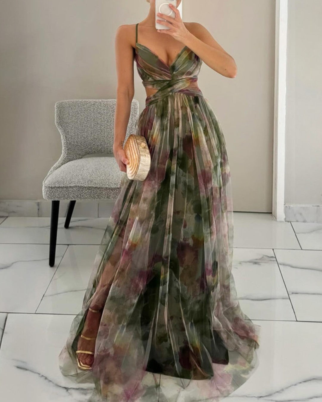 La Fiora™ | Maxi Šaty s Květinovou Elegancí