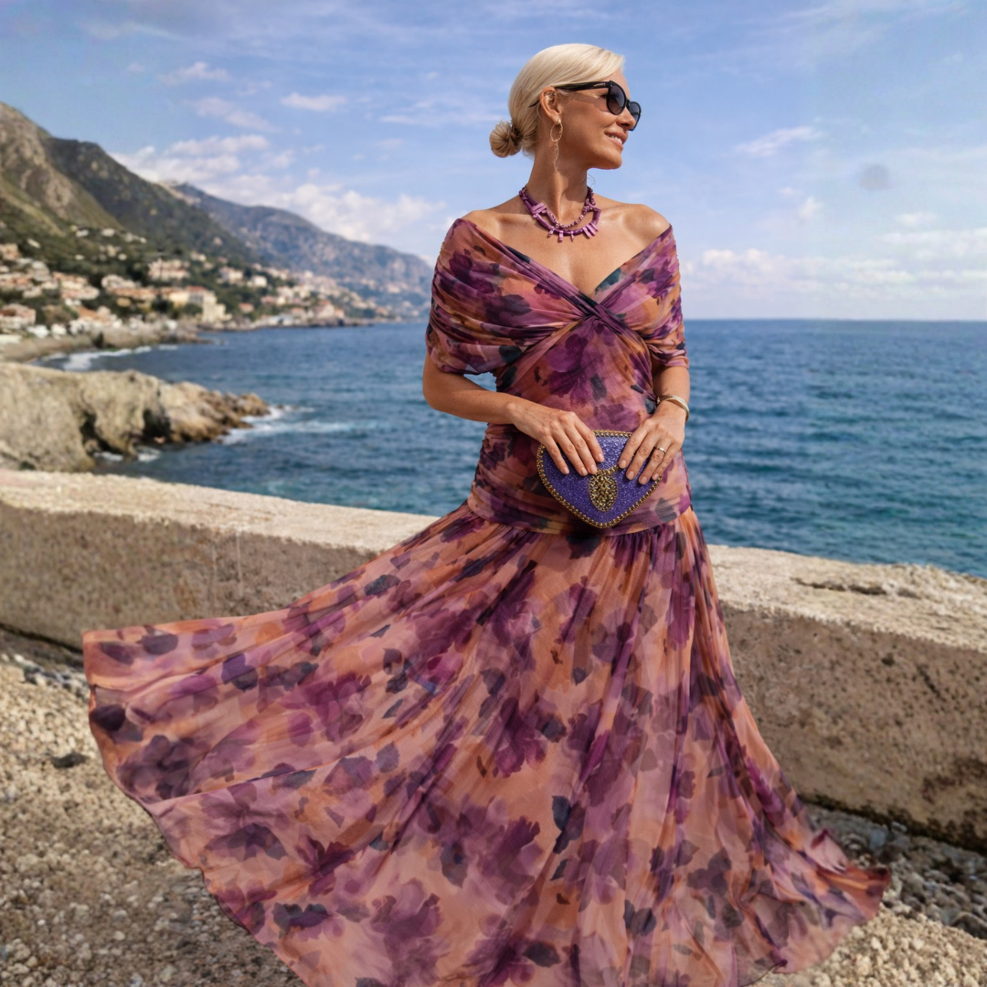 ROSSANA – Maxi šaty s odhalenými rameny