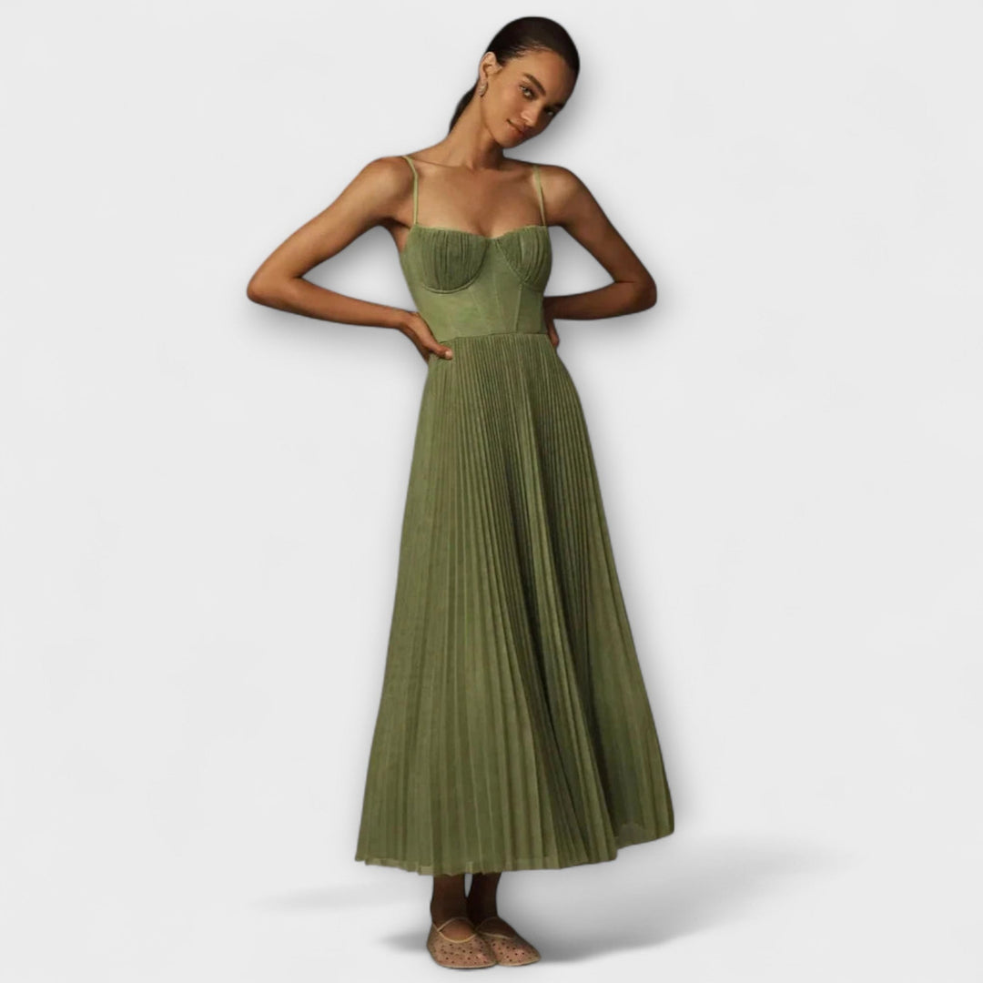 Marilyn – Tylová midi sukně s bustier designem