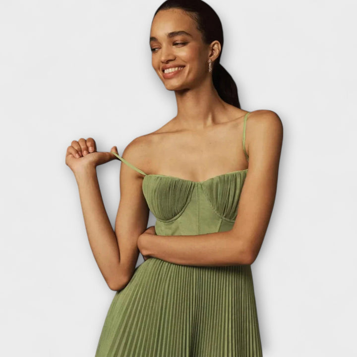 Marilyn – Tylová midi sukně s bustier designem