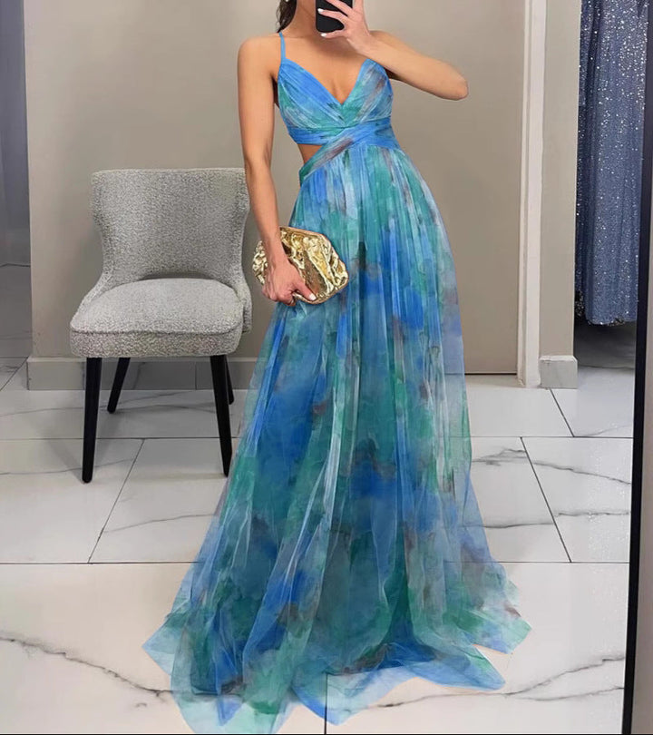 La Fiora™ | Maxi Šaty s Květinovou Elegancí