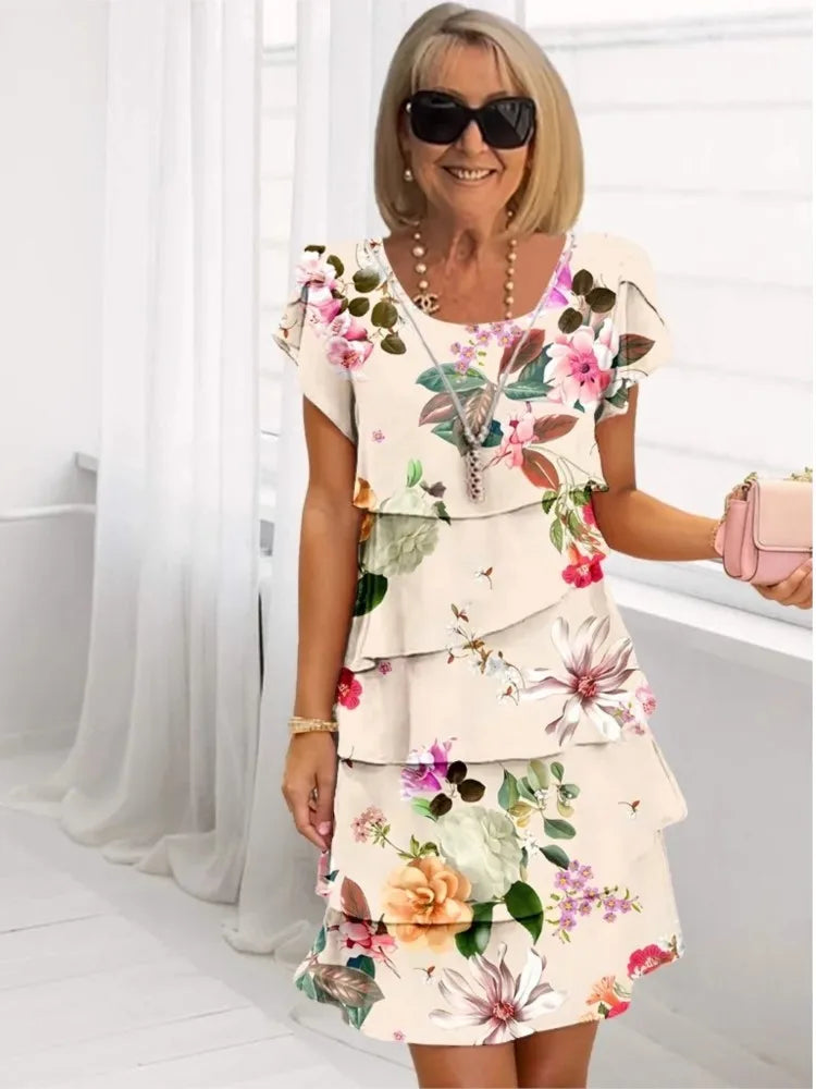 Helena | Elegantní pohodlné šaty s volány