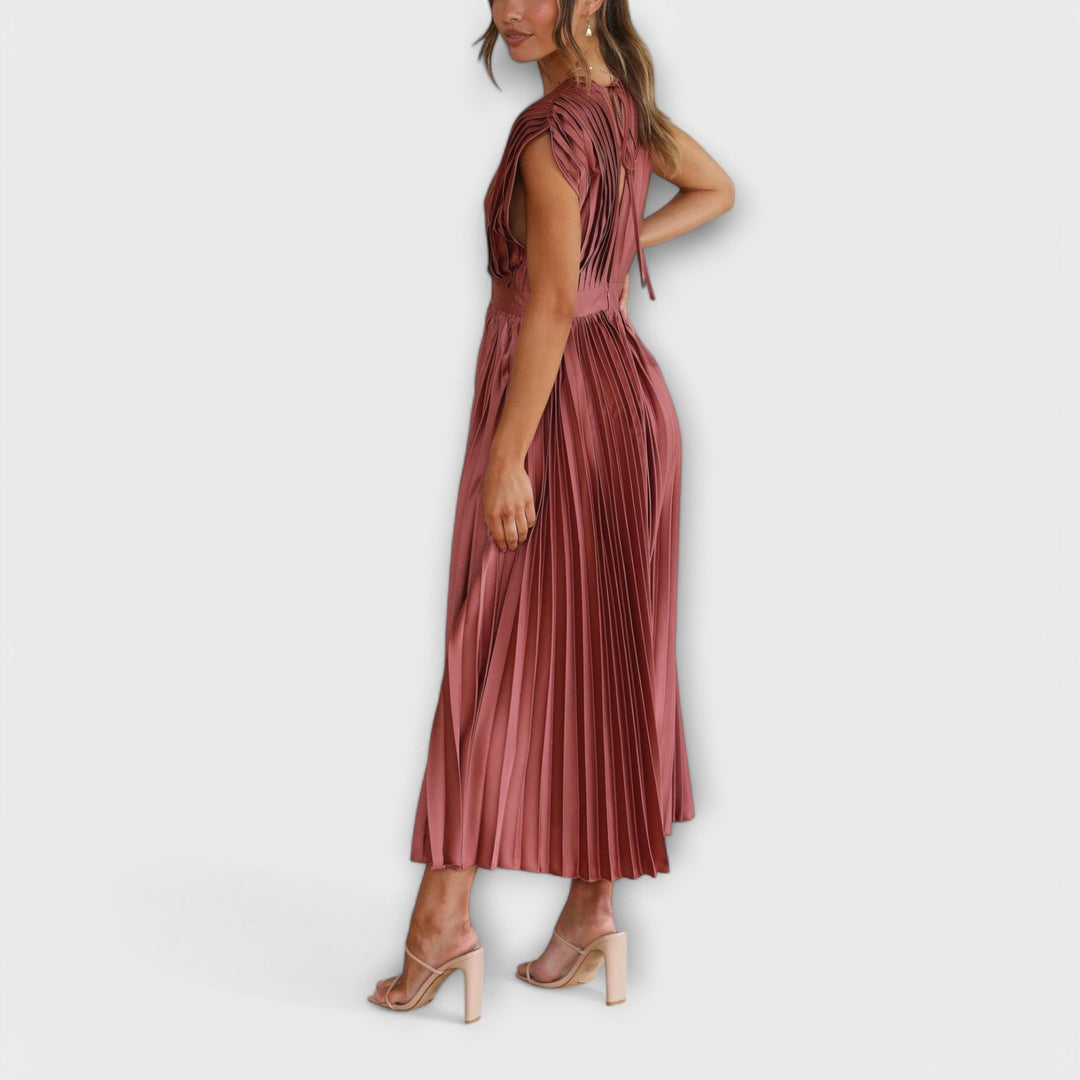 Maria - Plisé Šaty s Nadčasovou Elegancí