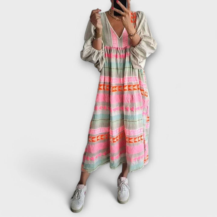Hermine Vibrant Loose Dress – vzdušné šaty plné života
